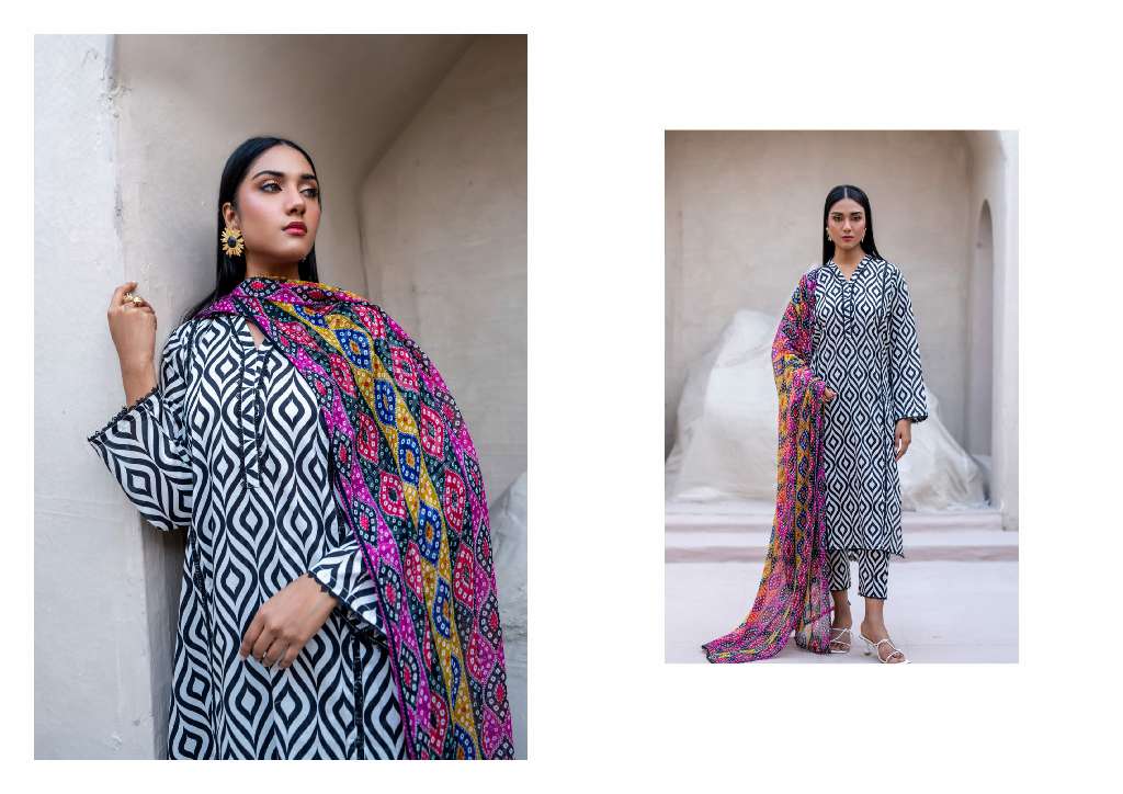 REGALIA IDENTIC WHOLESALE SEPARATES LAWN WITH BAMBER DUPATTA ORIGINAL PAKISATNI SUITS