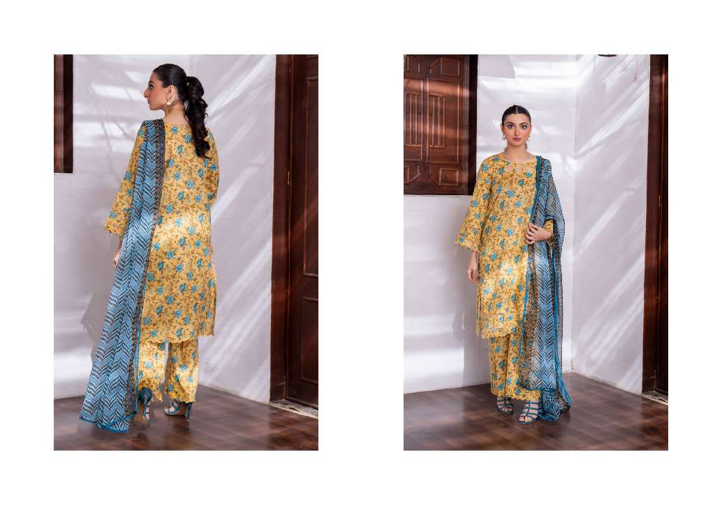 REGALIA IDENTIC WHOLESALE SEPARATES LAWN WITH BAMBER DUPATTA ORIGINAL PAKISATNI SUITS