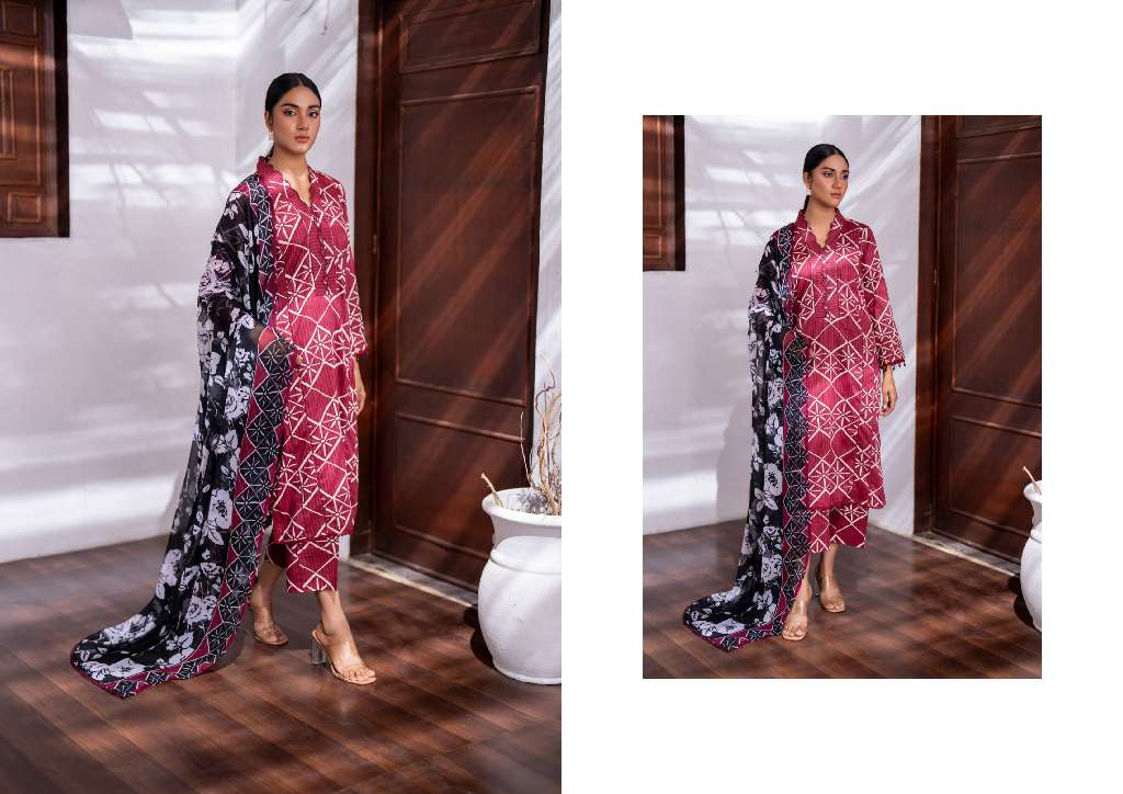 REGALIA IDENTIC WHOLESALE SEPARATES LAWN WITH BAMBER DUPATTA ORIGINAL PAKISATNI SUITS