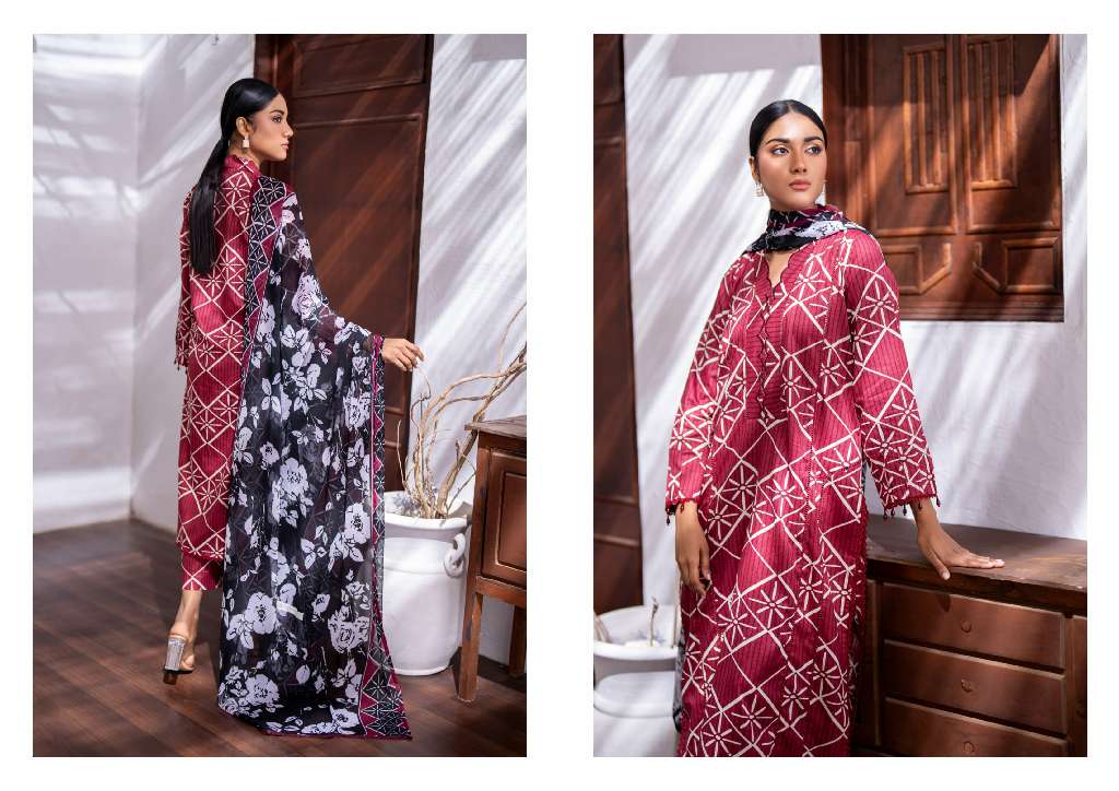 REGALIA IDENTIC WHOLESALE SEPARATES LAWN WITH BAMBER DUPATTA ORIGINAL PAKISATNI SUITS