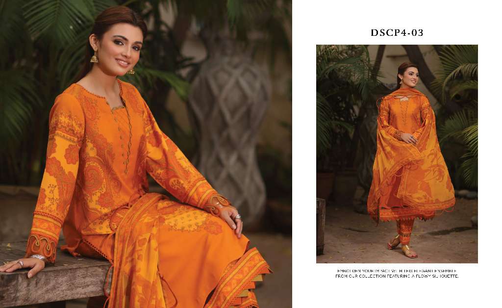 CHARIZMA C-PRINTS WHOLESALE 3 PCS PRINTED LAWN COLLECTION ORIGINAL PAKISTANI SUITS