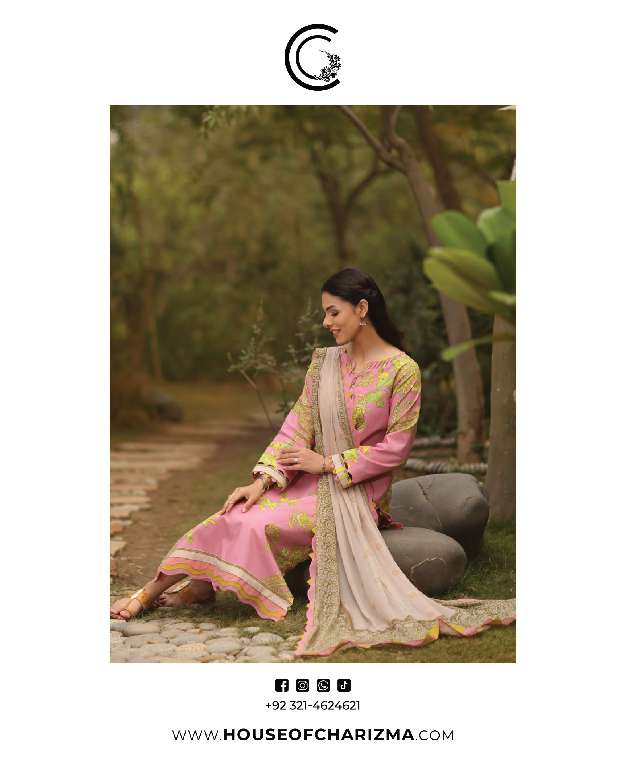 CHARIZMA C-PRINTS WHOLESALE 3 PCS PRINTED LAWN COLLECTION ORIGINAL PAKISTANI SUITS