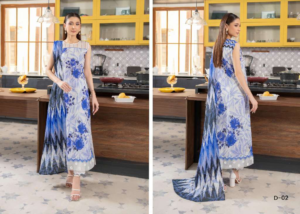 AEMI UNSTITCHED 3 PCS LAWN COLLECTION FOR SUMMER 2025 ORIGINAL PAKISTANI SUITS