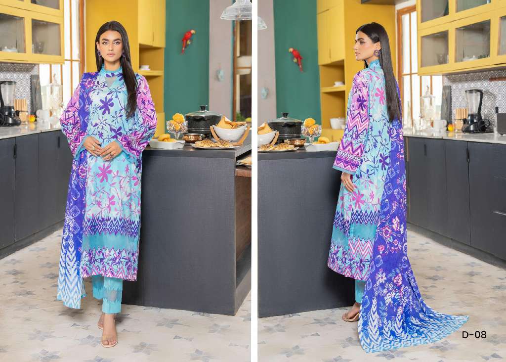AEMI UNSTITCHED 3 PCS LAWN COLLECTION FOR SUMMER 2025 ORIGINAL PAKISTANI SUITS