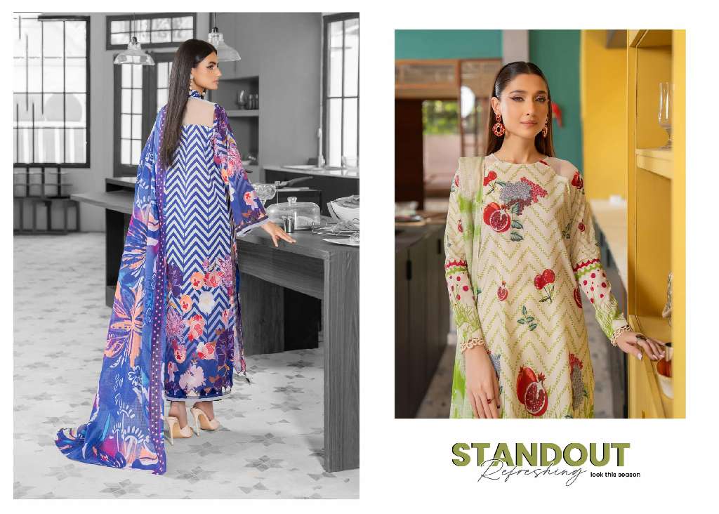 AEMI UNSTITCHED 3 PCS LAWN COLLECTION FOR SUMMER 2025 ORIGINAL PAKISTANI SUITS