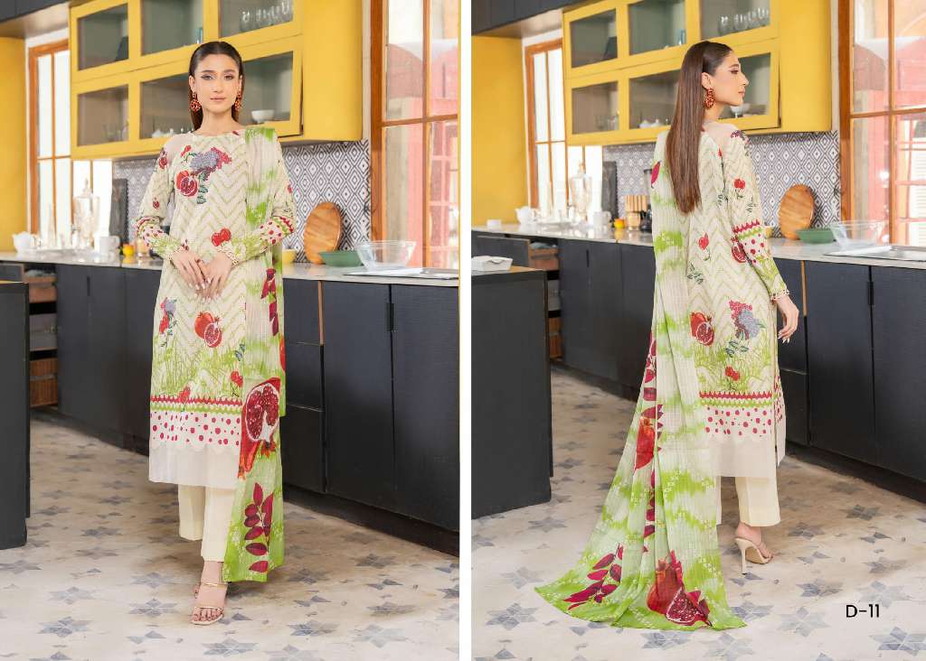 AEMI UNSTITCHED 3 PCS LAWN COLLECTION FOR SUMMER 2025 ORIGINAL PAKISTANI SUITS