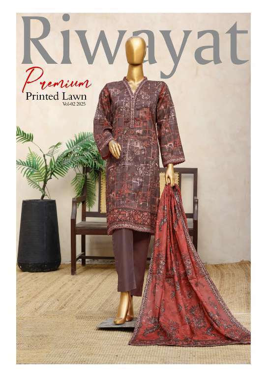 RIWAYAT PREMIUM PRINTED LAWN VOL-2 2025 WHOLESALE TRENDY ORIGINAL PAKISTANI SUITS