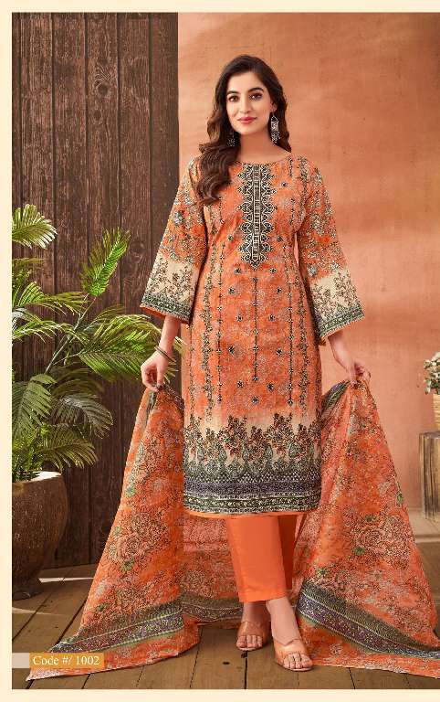AL KARAM ZARA VOL-2 WHOLESALE READYMADE PAKISTANI KARACHI KURTI PANT WITH DUPATTA