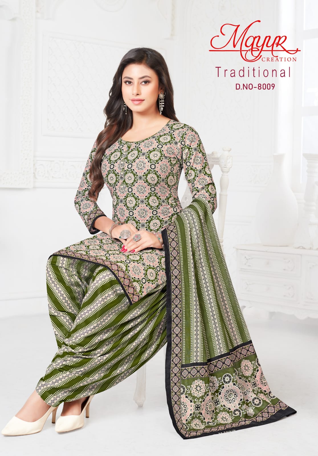 Mayur Traditional Vol-8 Wholesale Pure Cotton Printed Dress Material