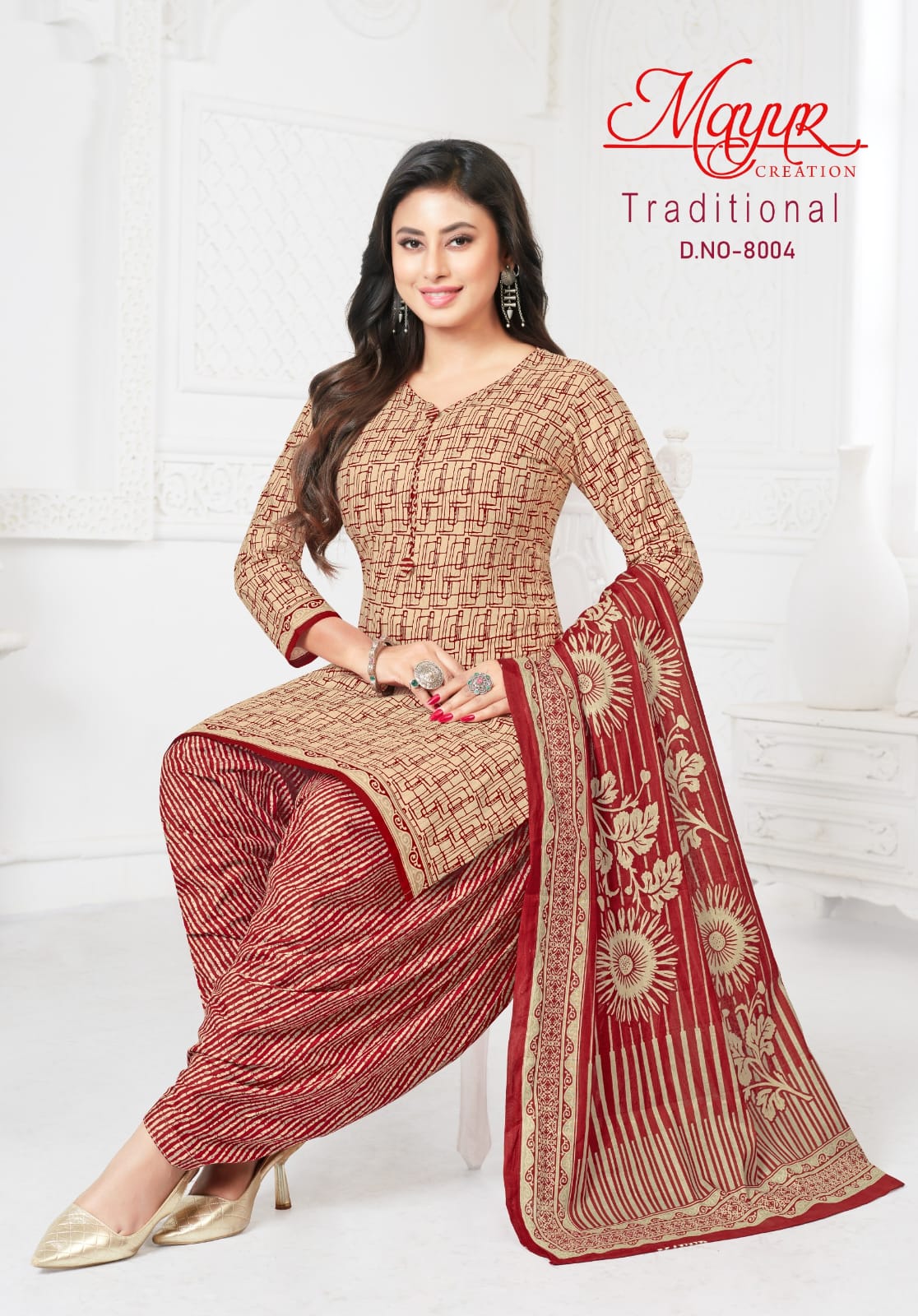 Mayur Traditional Vol-8 Wholesale Pure Cotton Printed Dress Material