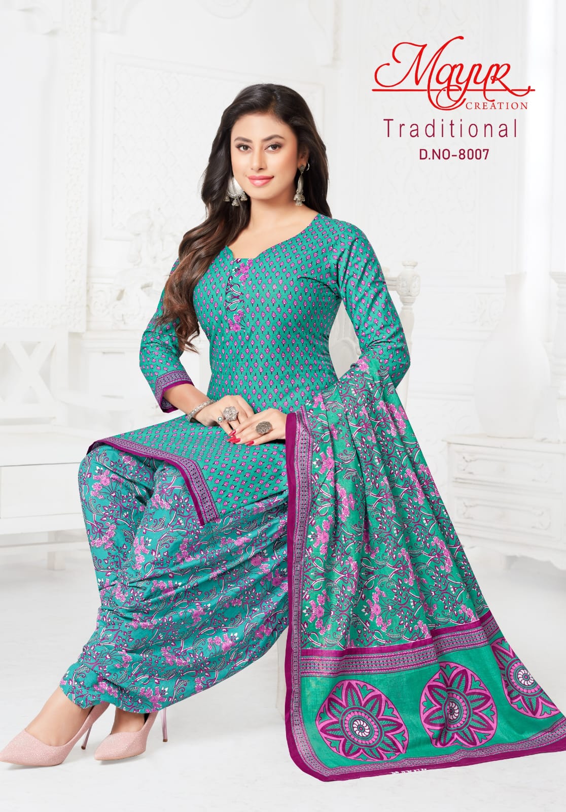 Mayur Traditional Vol-8 Wholesale Pure Cotton Printed Dress Material