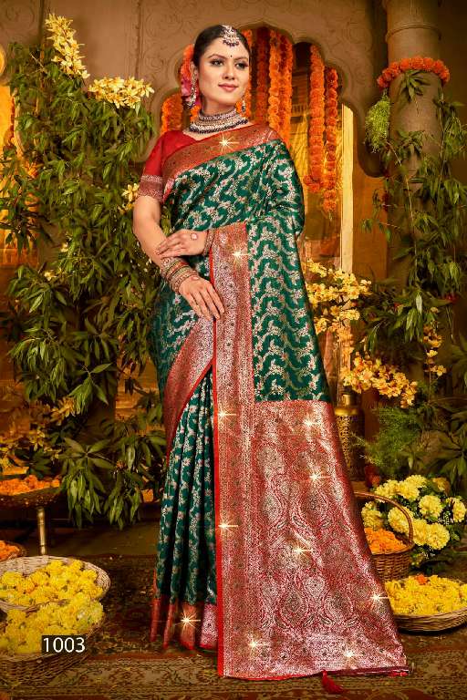 SAROJ GULAB SILK SAROSKI VOL-2 WHOLESALE SOFT SILK CONTRAST RICH PALLU WITH HEAVY SWAROSKI WORK DESIGNER SAREES