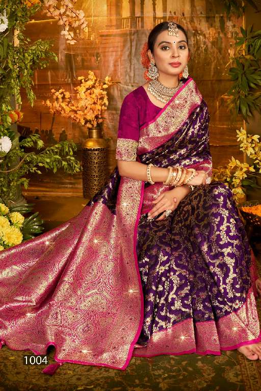 SAROJ GULAB SILK SAROSKI VOL-2 WHOLESALE SOFT SILK CONTRAST RICH PALLU WITH HEAVY SWAROSKI WORK DESIGNER SAREES