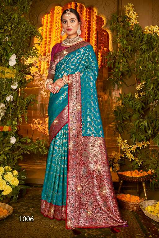 SAROJ GULAB SILK SAROSKI VOL-2 WHOLESALE SOFT SILK CONTRAST RICH PALLU WITH HEAVY SWAROSKI WORK DESIGNER SAREES