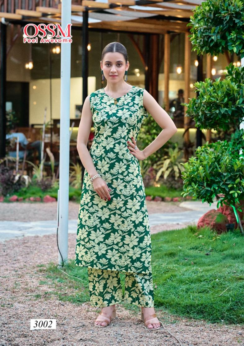 OSSM SUMMER THREADS VOL 3 READYMADE COTTON CLASSIC KURTI WITH PANT