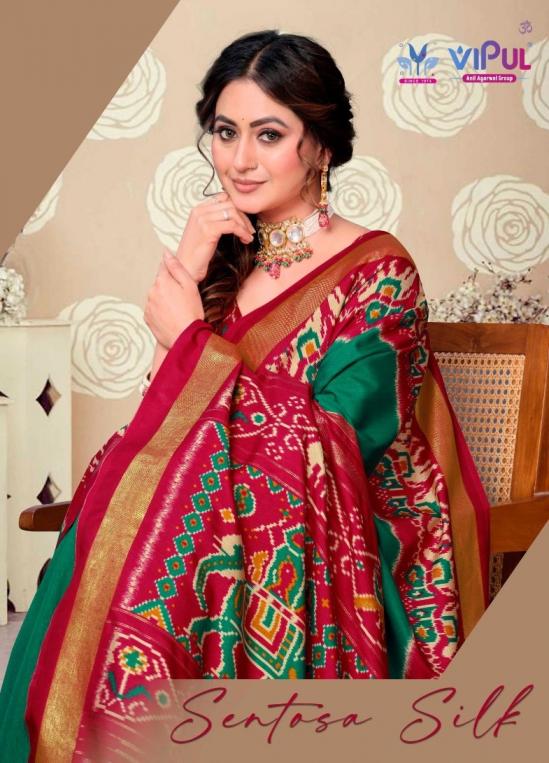 SENTOSA SILK BY VIPUL FASHION SOFT SILK ETHNIC STYLE SAREE WHOLESALER