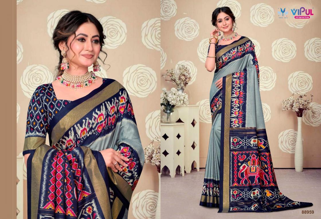 SENTOSA SILK BY VIPUL FASHION SOFT SILK ETHNIC STYLE SAREE WHOLESALER