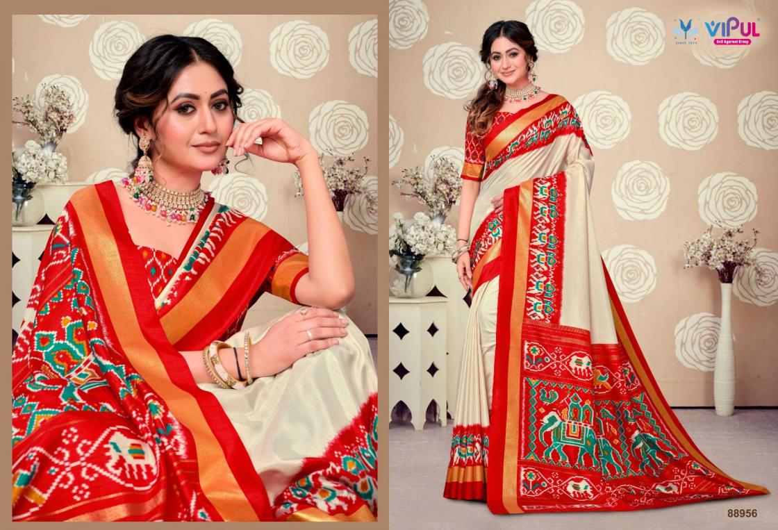 SENTOSA SILK BY VIPUL FASHION SOFT SILK ETHNIC STYLE SAREE WHOLESALER