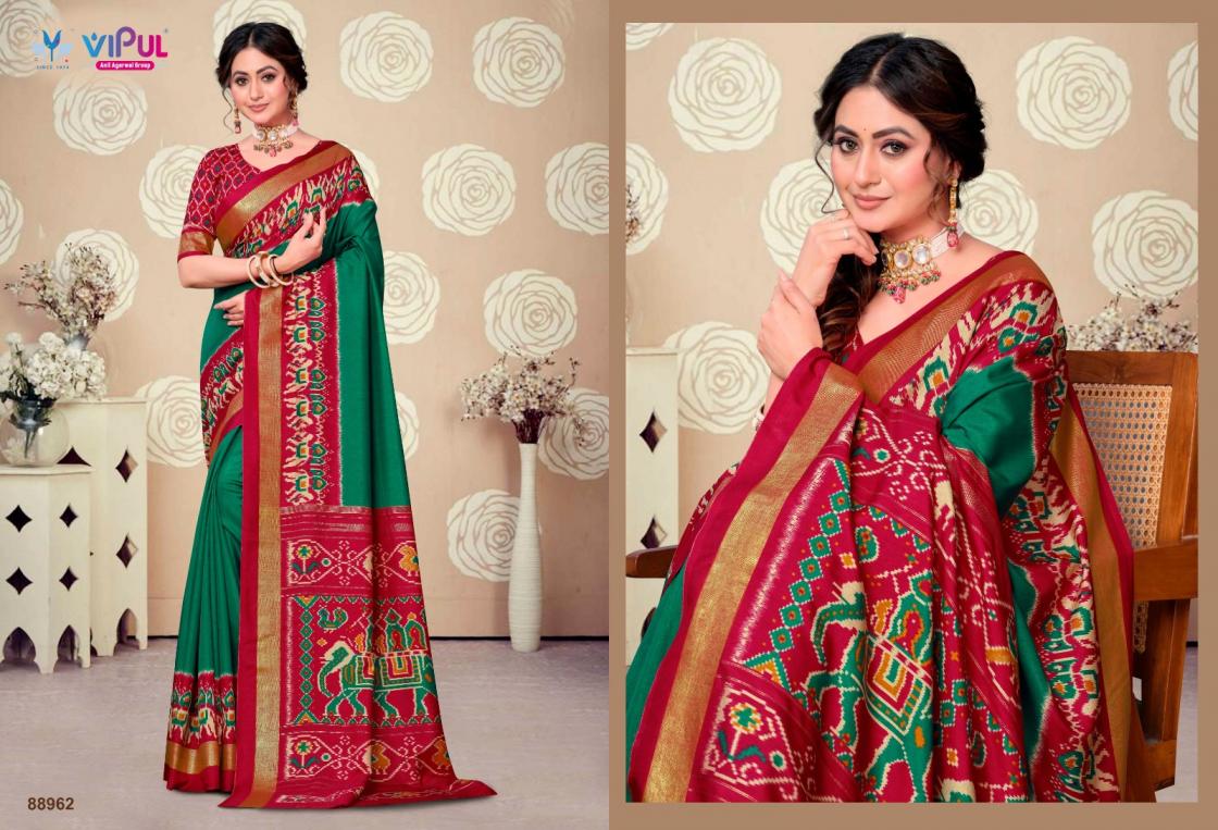 SENTOSA SILK BY VIPUL FASHION SOFT SILK ETHNIC STYLE SAREE WHOLESALER