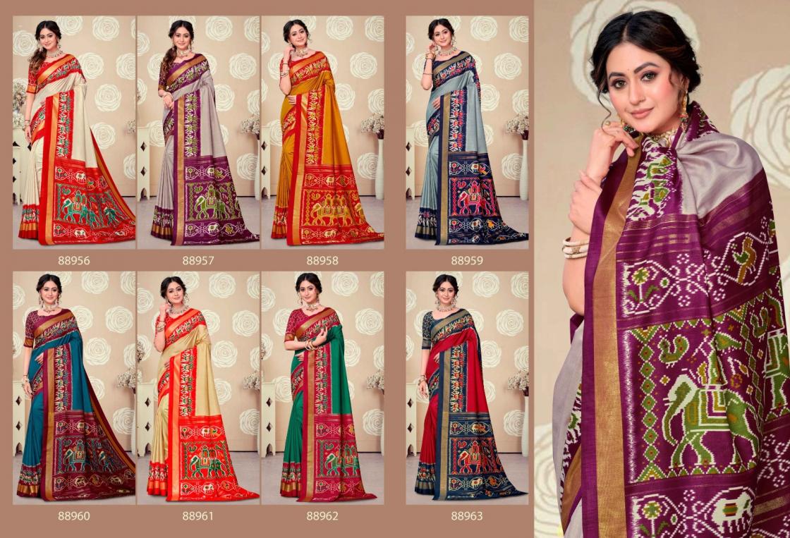 SENTOSA SILK BY VIPUL FASHION SOFT SILK ETHNIC STYLE SAREE WHOLESALER