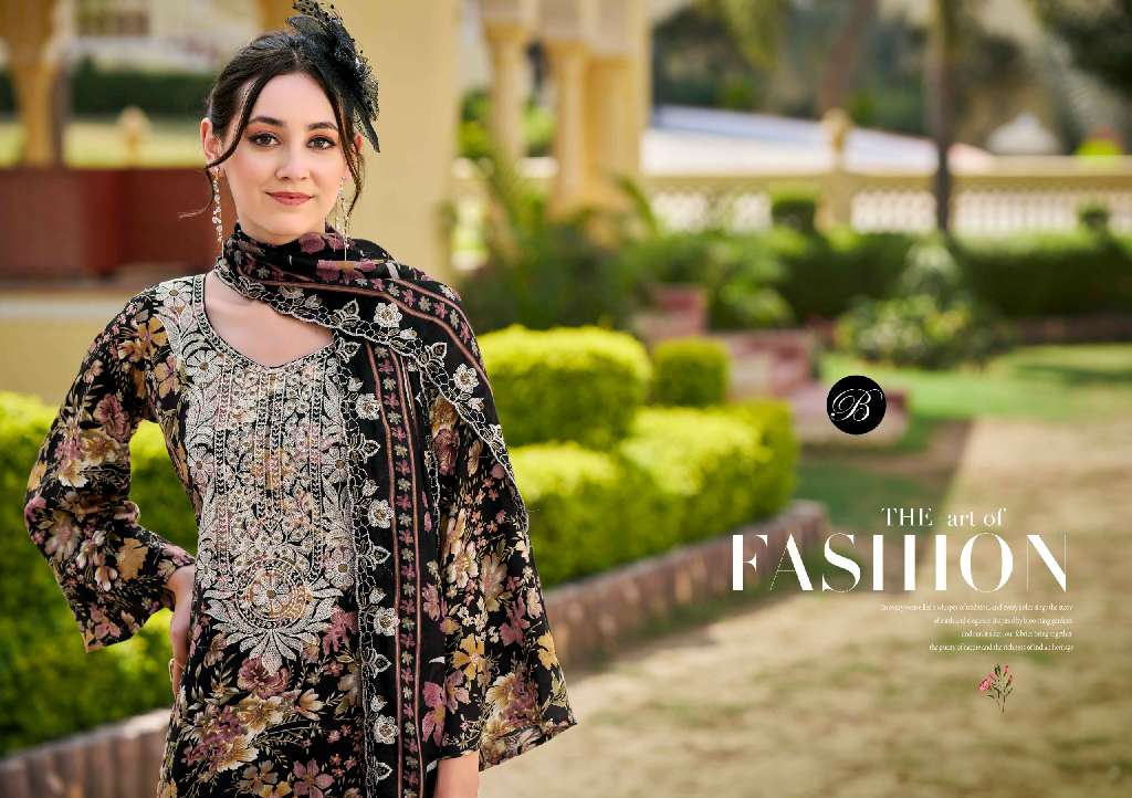 BELLIZA DESIGNER STUDIO TANAYA WHOLESALE DIGITAL PRINT WITH EXCLUSIVE EMBROIDERY WORK PREMIUM DESIGNER DRESS MATERIAL