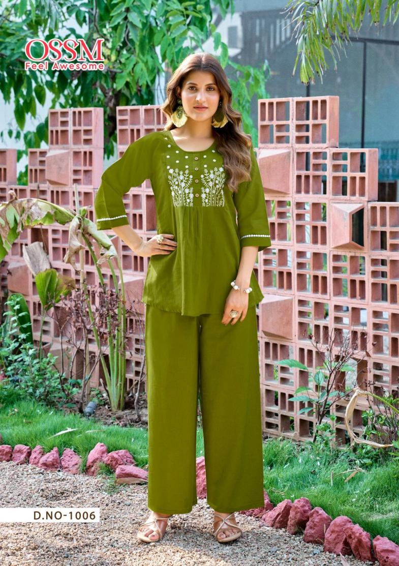 GLAMOUR BY OSSM FULLY STITCH COTTON FLEX UNIQUE CO-ORD SETS ONLINE