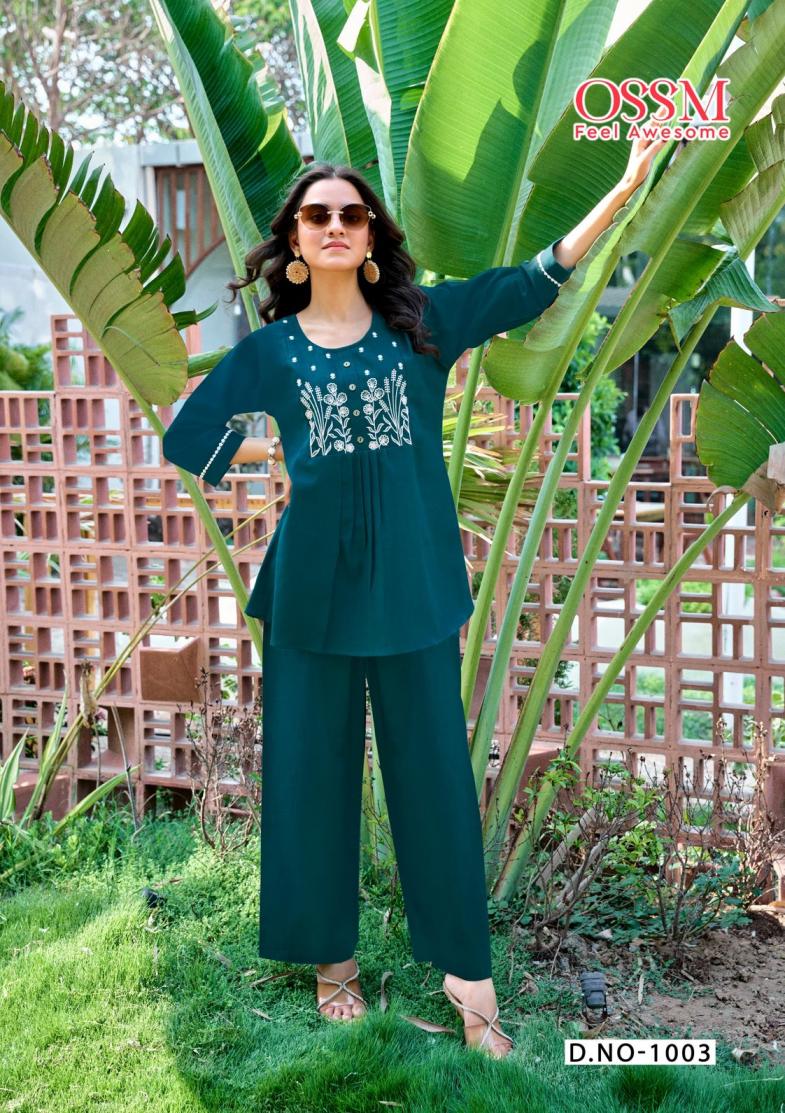 GLAMOUR BY OSSM FULLY STITCH COTTON FLEX UNIQUE CO-ORD SETS ONLINE