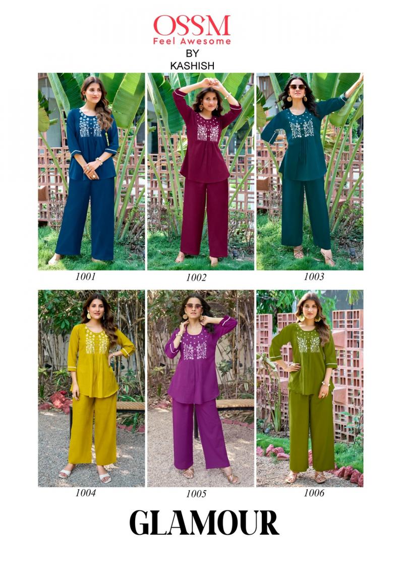 GLAMOUR BY OSSM FULLY STITCH COTTON FLEX UNIQUE CO-ORD SETS ONLINE