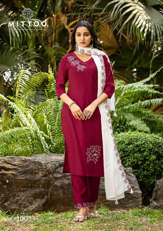 MITTOO ELITE WHOLESALE DESIGNER 3 PCS READY TO WEAR SUITS