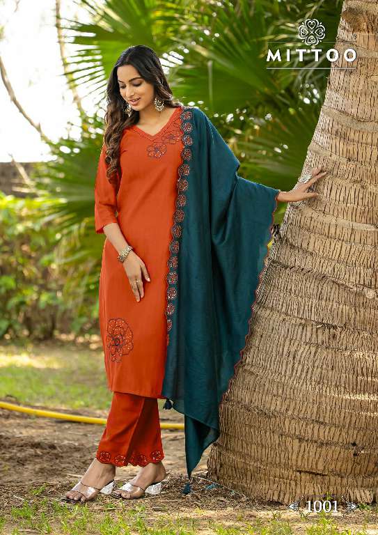 MITTOO ELITE WHOLESALE DESIGNER 3 PCS READY TO WEAR SUITS