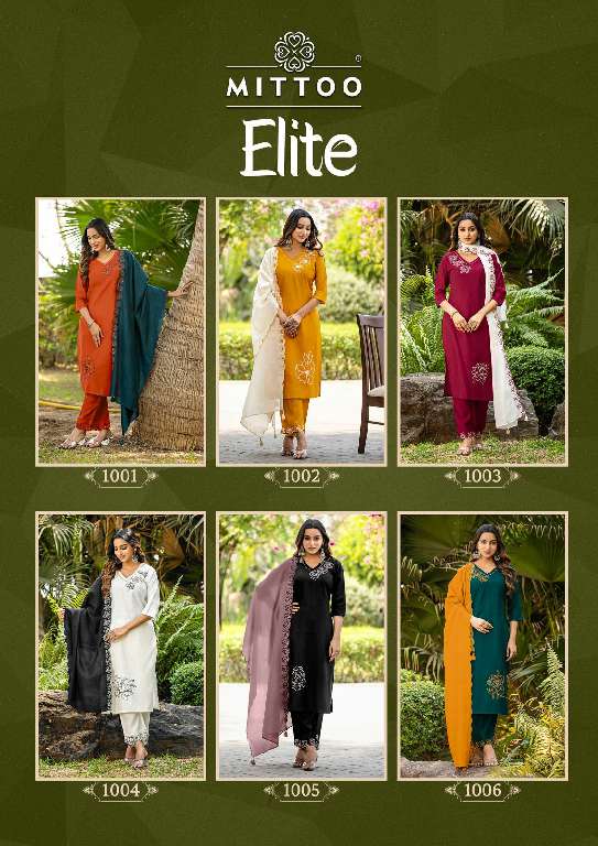 MITTOO ELITE WHOLESALE DESIGNER 3 PCS READY TO WEAR SUITS