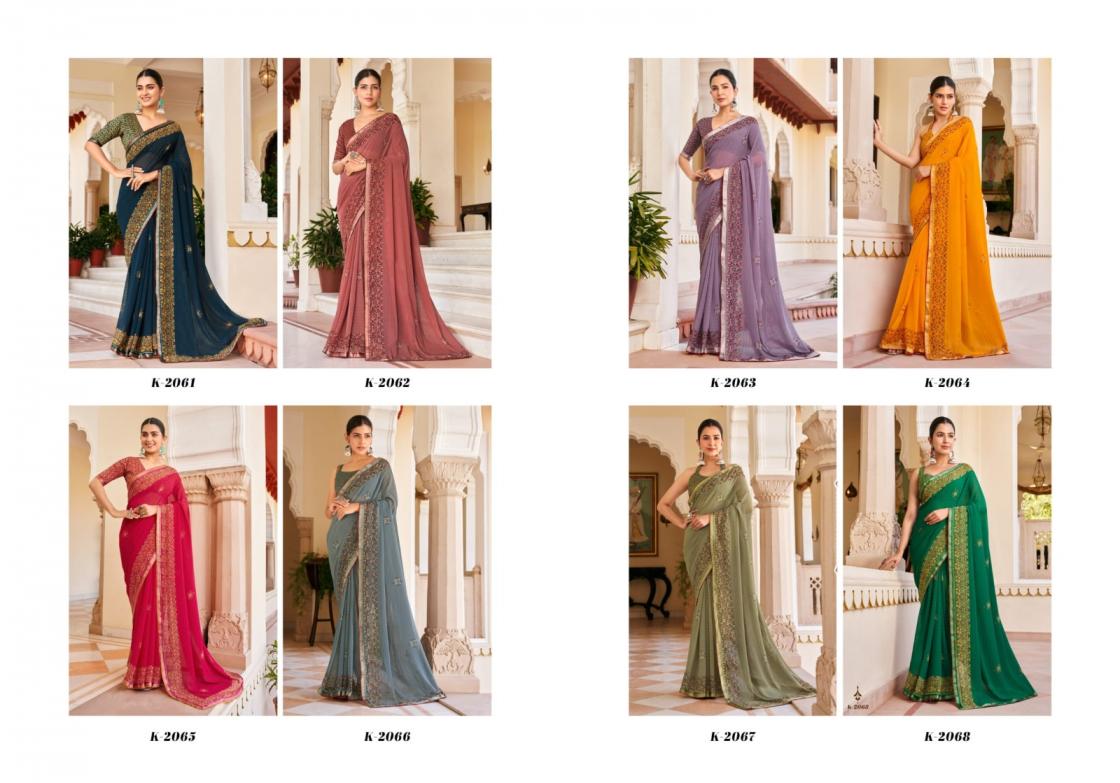 KRESHVA SUHANA DANI GEORGETTE TRADITIONAL SAREE FOR EVERY OCCASION
