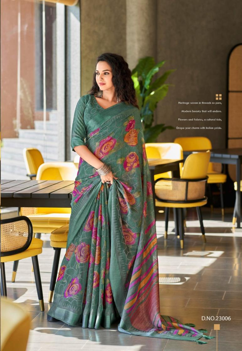 SIDDHARTH SILK MILLS LIBAS COTTON BRASSO SHOP TRENDY SAREE WHOLESALER