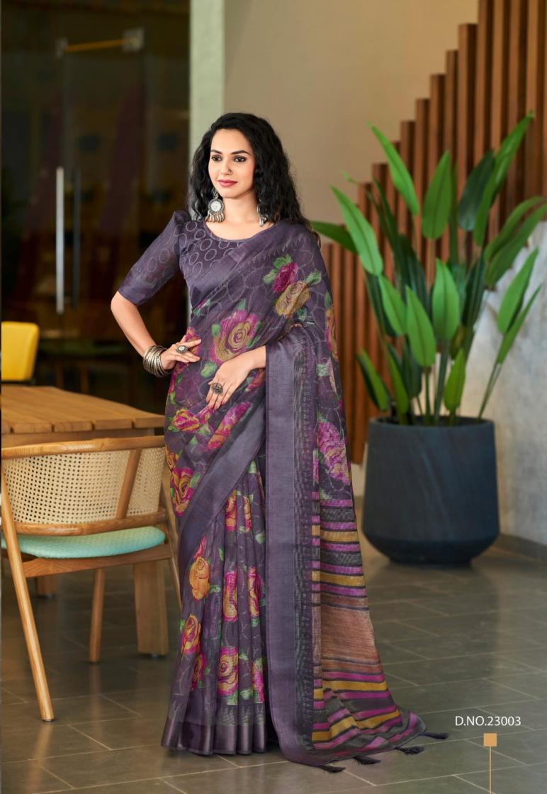 SIDDHARTH SILK MILLS LIBAS COTTON BRASSO SHOP TRENDY SAREE WHOLESALER