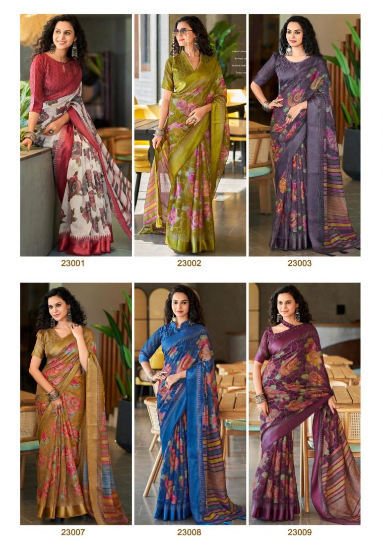 SIDDHARTH SILK MILLS LIBAS COTTON BRASSO SHOP TRENDY SAREE WHOLESALER