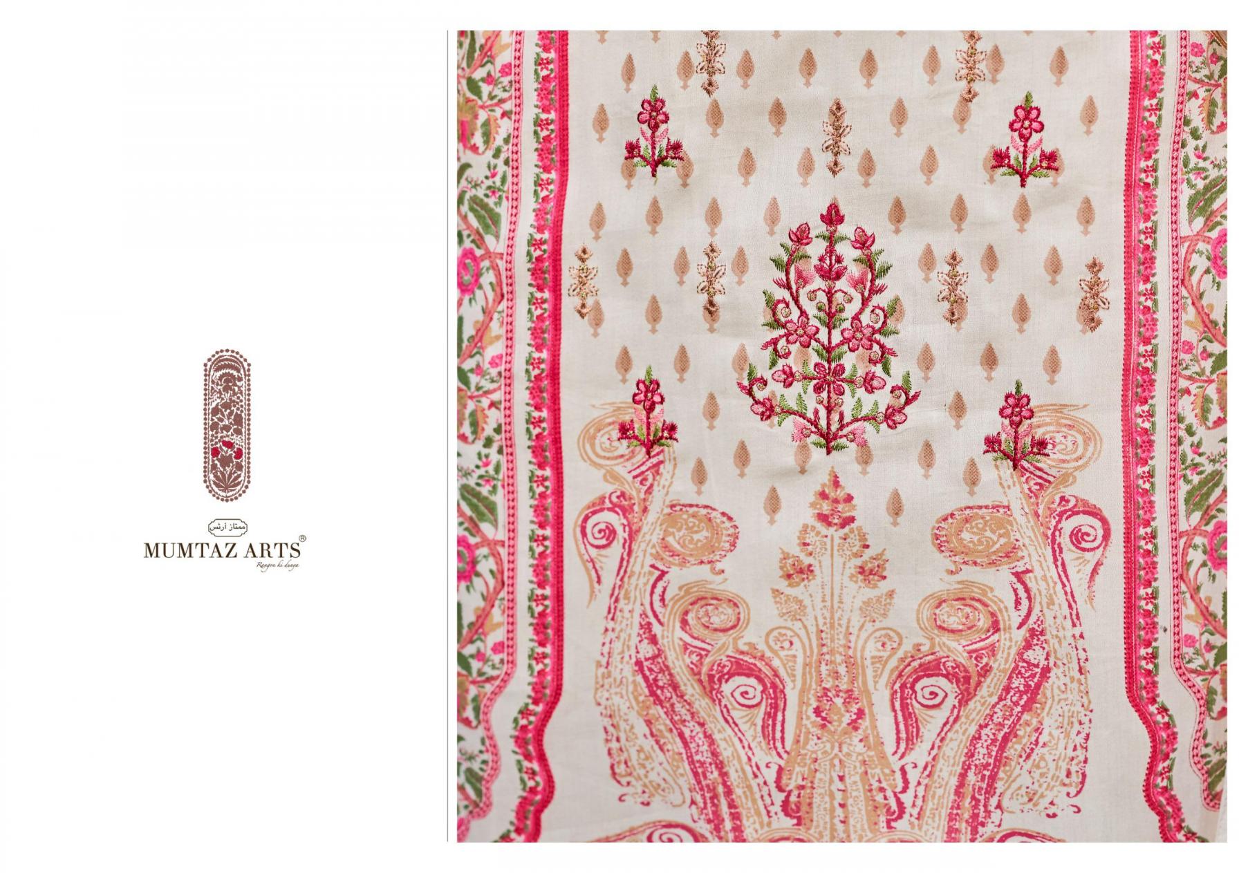 MUMTAZ ARTS ROSE JAM SATIN PRETTY LOOK PAKISTANI DRESS MATERIAL