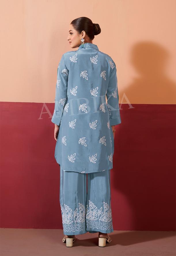 KHUSHI BY AMBIKA KURTI NATURAL CRAPE READYMADE STYLISH COMBO CO-ORD SETS