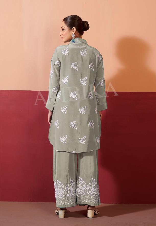 KHUSHI BY AMBIKA KURTI NATURAL CRAPE READYMADE STYLISH COMBO CO-ORD SETS