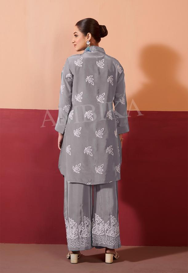 KHUSHI BY AMBIKA KURTI NATURAL CRAPE READYMADE STYLISH COMBO CO-ORD SETS
