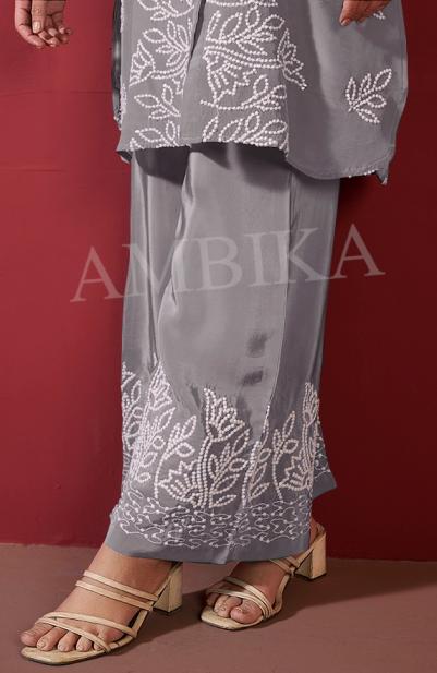 KHUSHI BY AMBIKA KURTI NATURAL CRAPE READYMADE STYLISH COMBO CO-ORD SETS