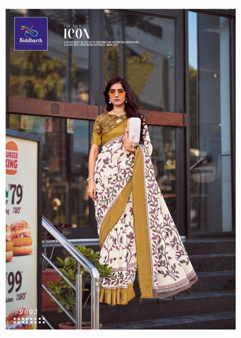 SIDDHARTH SILK MILLS WEAVER STORY UNIQUE COTTON BRASSO SAREES ONLINE
