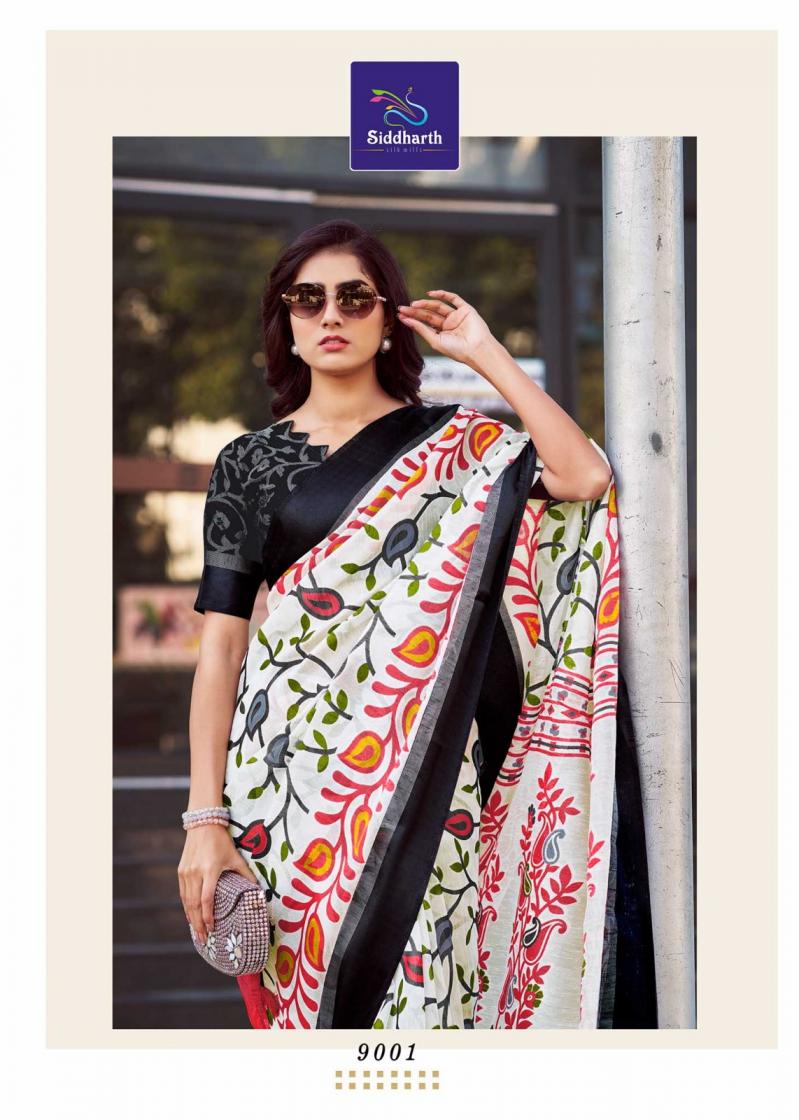 SIDDHARTH SILK MILLS WEAVER STORY UNIQUE COTTON BRASSO SAREES ONLINE
