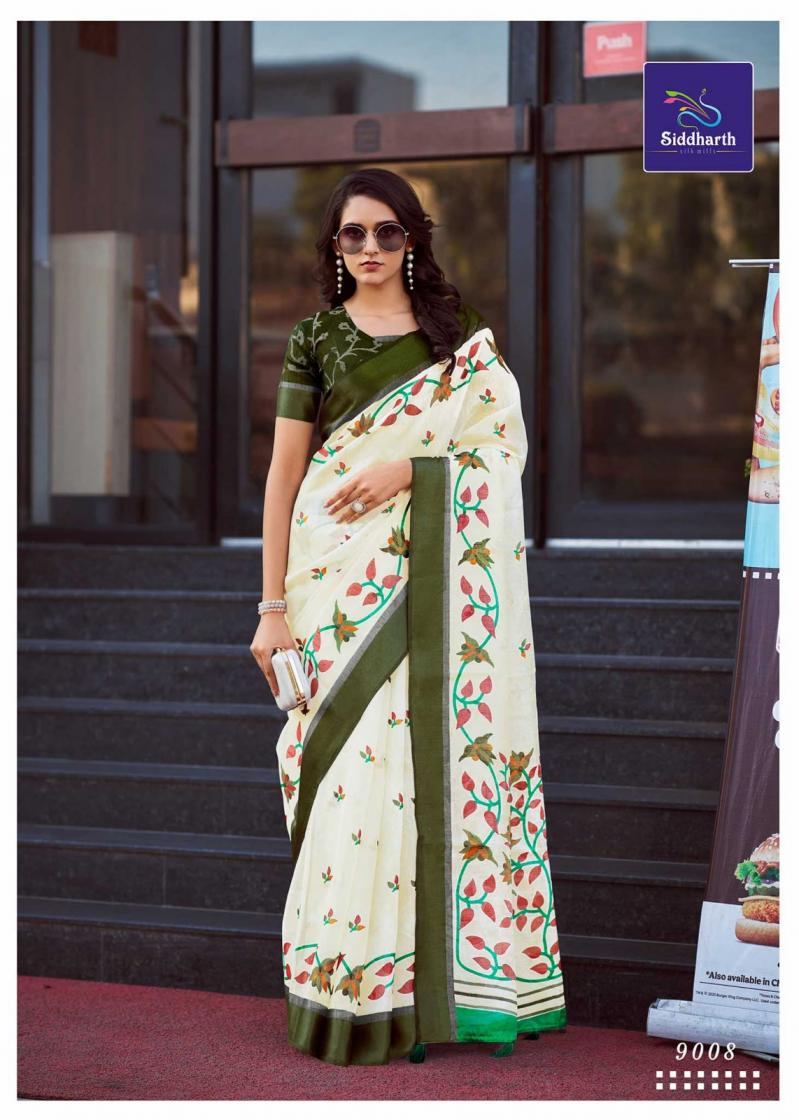 SIDDHARTH SILK MILLS WEAVER STORY UNIQUE COTTON BRASSO SAREES ONLINE