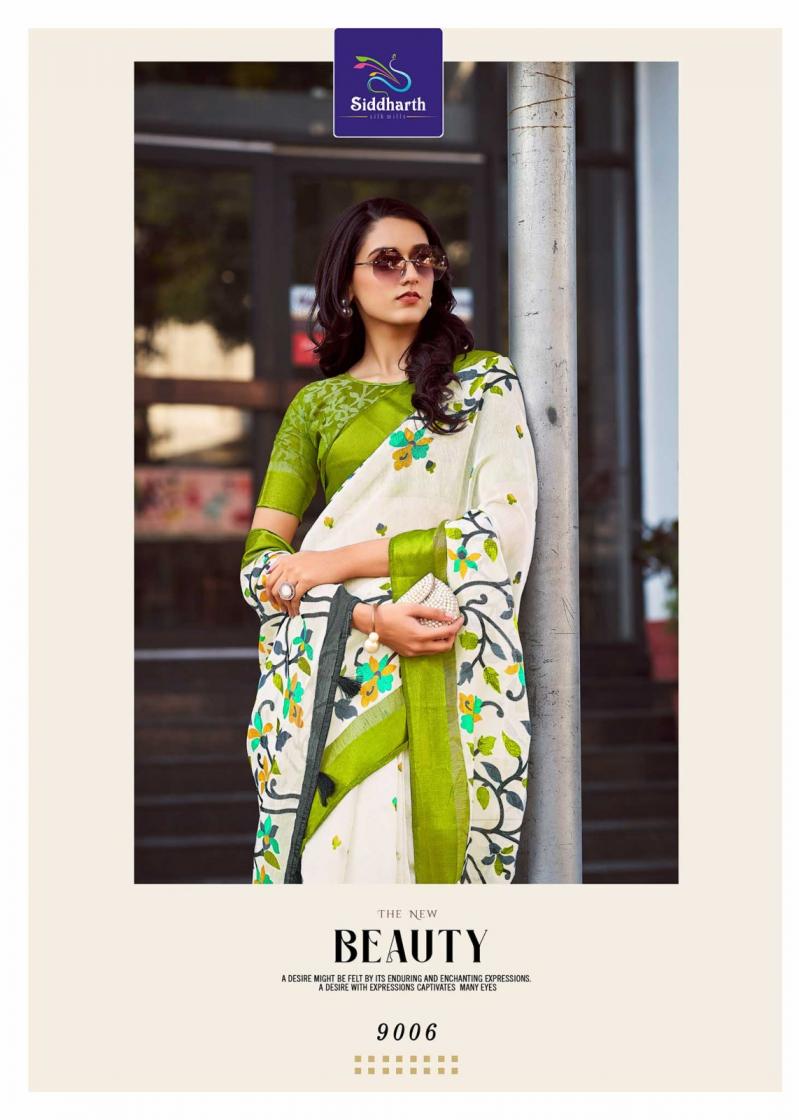 SIDDHARTH SILK MILLS WEAVER STORY UNIQUE COTTON BRASSO SAREES ONLINE