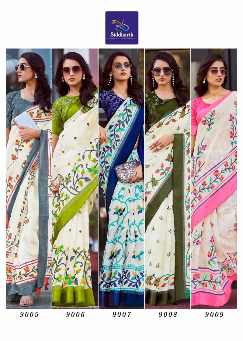 SIDDHARTH SILK MILLS WEAVER STORY UNIQUE COTTON BRASSO SAREES ONLINE