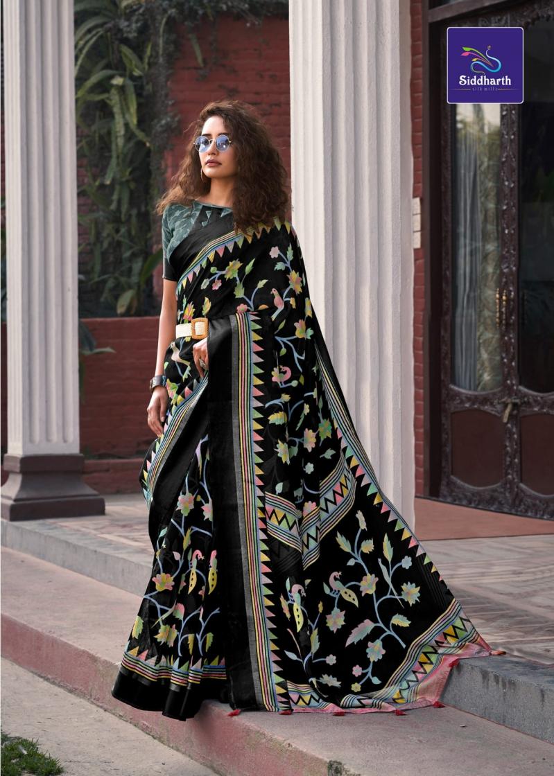 SIDDHARTH SILK MILLS SWEET MEMORIES COTTON BRASSO PRETTY SAREE EXPORTS