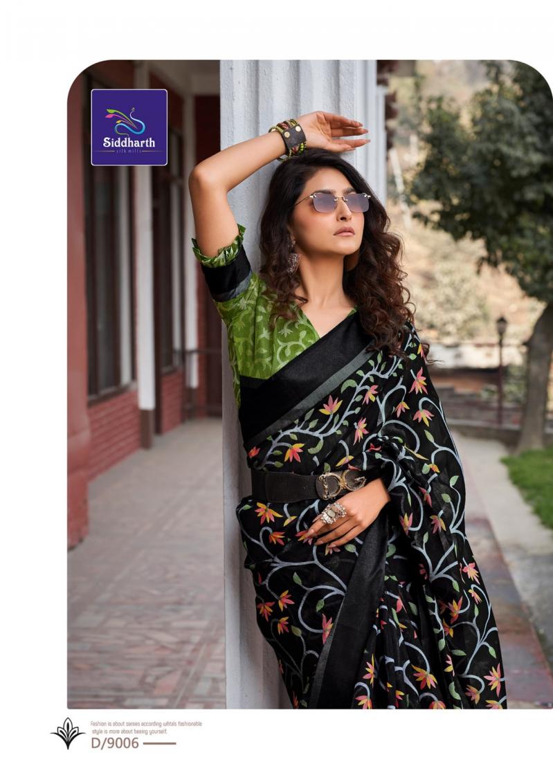 SIDDHARTH SILK MILLS SWEET MEMORIES COTTON BRASSO PRETTY SAREE EXPORTS