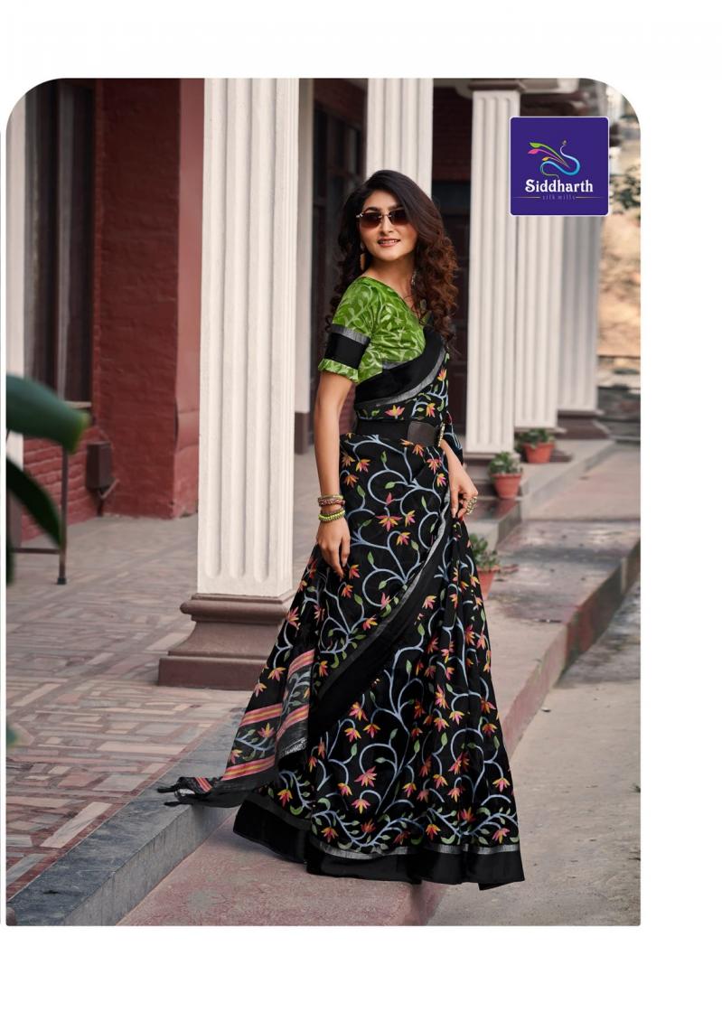 SIDDHARTH SILK MILLS SWEET MEMORIES COTTON BRASSO PRETTY SAREE EXPORTS