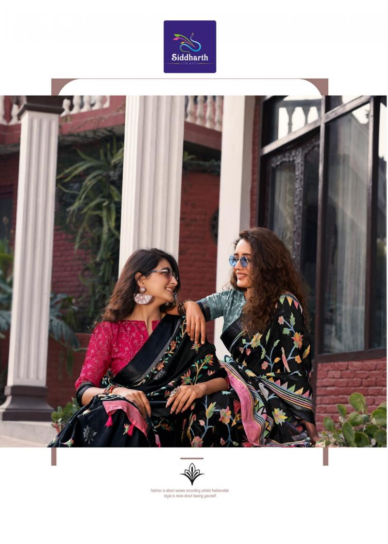 SIDDHARTH SILK MILLS SWEET MEMORIES COTTON BRASSO PRETTY SAREE EXPORTS