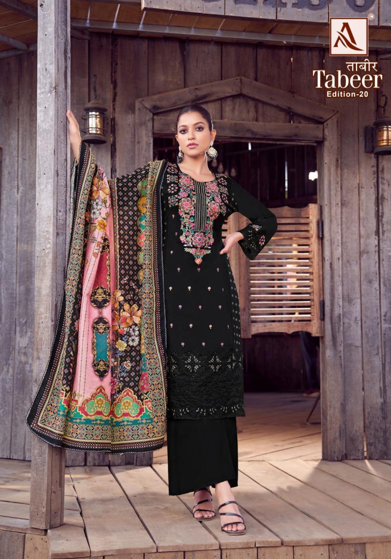 ALOK TABEER VOL 20 LAWN COMFORTABLE PAKISTANI DRESS MATERIAL
